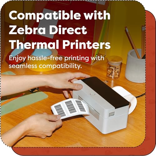 Aegis Adhesives - 2.25" X 1.25" Removable Direct Thermal Labels (12,000 Count, 12 Rolls) - Barcode Labels and SKU Labels for FNSKU and Retail Repricing - Compatible with Zebra and Rollo Printers - size: 2.25" X 1.25" - Removable