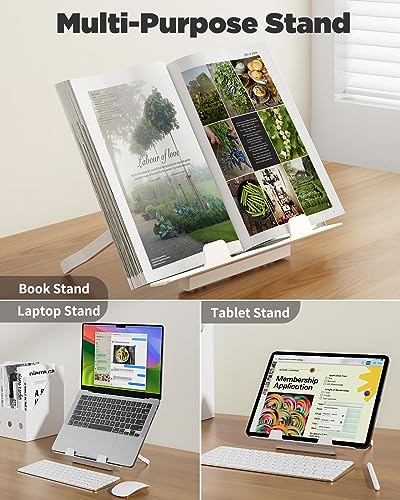 SAIJI Folding Bed Desk for Laptop, Extra Large Folding Bed Tray Table - color: Teak