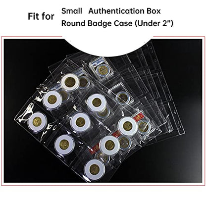 AITIME 9 Pocket Coin Sleeves, 10 Sheets Coin Pockets Pages for Binder - color: 10 Sheets-9 Pocket