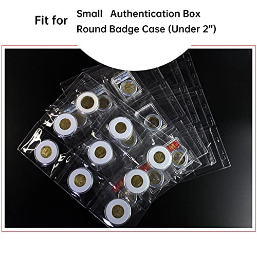 AITIME 9 Pocket Coin Sleeves, 10 Sheets Coin Pockets Pages for Binder - color: 10 Sheets-9 Pocket