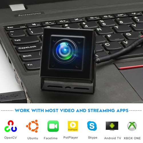 120fps USB Camera 12Megapixel High Speed Starlight Lightburn Low Illumination Slow Motion 4K Webcam with 185Degree Fisheye Wide Angle Lens Plug and Play for Inspection Microscope 3D Printer - size: 185 Degree Fisheye Wide Angle Lens