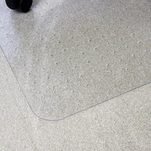 Marvelux Enhanced Polymer Eco-Friendly Office Chair Mat for Low and Standard Pile Carpeted Floors 48" x 51" | Rectangular Carpet Protector, Transparent | Multiple Sizes - size: 48" x 51"