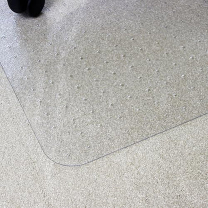 Marvelux Enhanced Polymer Eco-Friendly Office Chair Mat for Low and Standard Pile Carpeted Floors 48" x 51" | Rectangular Carpet Protector, Transparent | Multiple Sizes - size: 48" x 51"