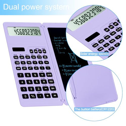 LveSunny Scientific Calculator for Students, Math Calculator with Notepad - color: Purple