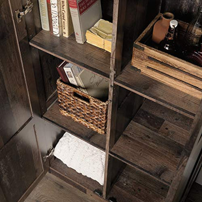 Sauder Select Storage Cabinet, Pantry Cabinet Kitchen Storage with Adjustable Shelves, Utility Room Storage Cabinet, in Reclaimed Pine - color: Reclaimed Pine