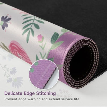 HAOCOO Purple Cloud Desk Pad, 35.4" x 15.7" Desktop Matt for Home Desk - color: D-purple, size: 35.4" x 15.7"