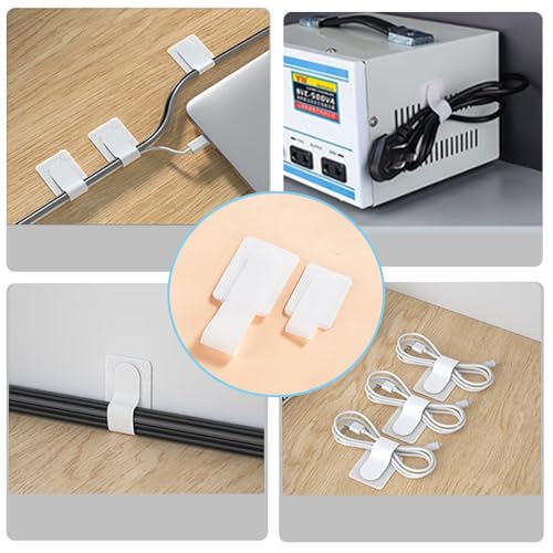 Cord Organizer Cable Management Under Desk for Home Office, 45Pack