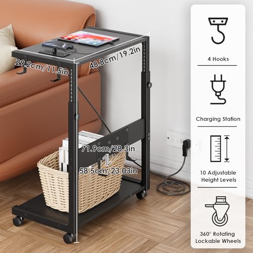JANE EYRE Computer Tower Stand - 23.03"-28.3" Height Adjustable