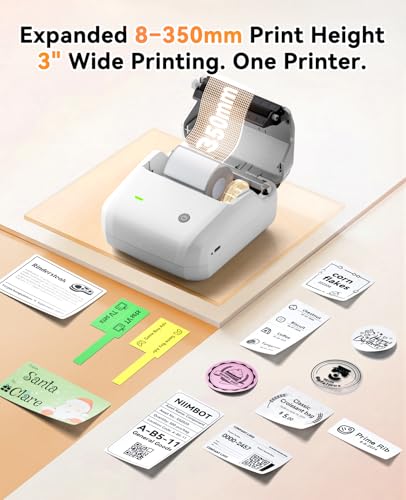 NIIMBOT B31 3 Inch Label Maker, Bluetooth Thermal Label Printer High Speed - color: Grey