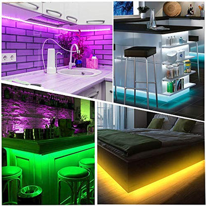 maylit 8 PCS Motion Sensor RGB Under Cabinet Lights Kit - size: 13FT with Motion Sensor