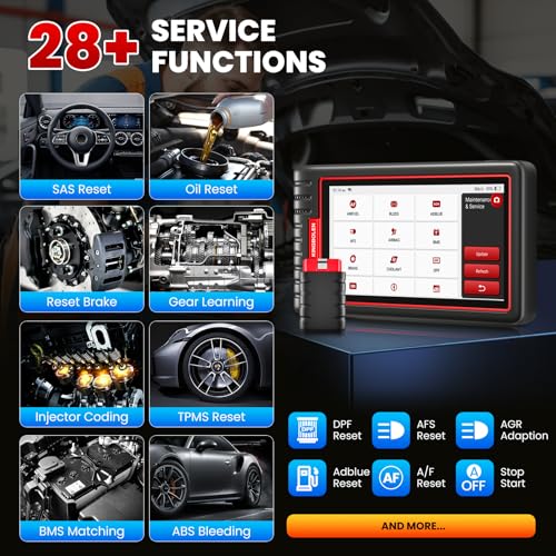 KINGBOLEN S6 OBD2 Scanner 2026 Bluetooth Scan Tool, 28 Reset, All System Car Diagnostic Scanner, CAN FD/FCA/Renault SGW, Lifetime Update No Subscription