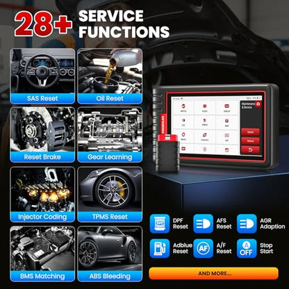 KINGBOLEN S6 OBD2 Scanner 2026 Bluetooth Scan Tool, 28 Reset, All System Car Diagnostic Scanner, CAN FD/FCA/Renault SGW, Lifetime Update No Subscription