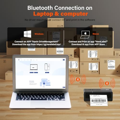 TOAUTO x iDPRT Bluetooth Thermal Label Printer, 4x6 Wireless Shipping Label Printer for Small Business, Office, Compatible with Android, iPhone, Windows, MacOS – Works with Amazon, Ebay, FedEx, DHL