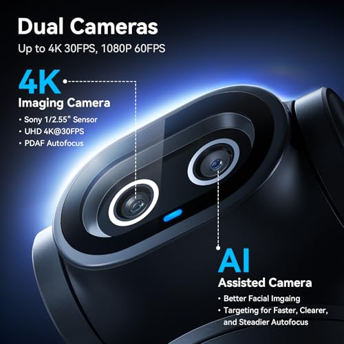 EMEET PIXY Dual-Camera AI-Powered PTZ Camera 4K, AI Tracking - style: PIXY Dual-Camera AI PTZ 4K