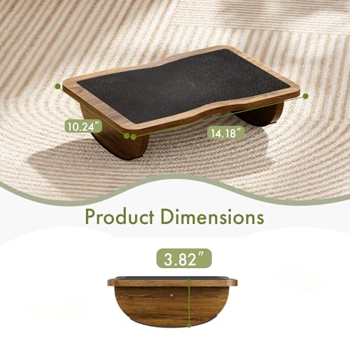 Ergonomic Wooden Foot Rest for Under Desk at Work - size: Single Layer