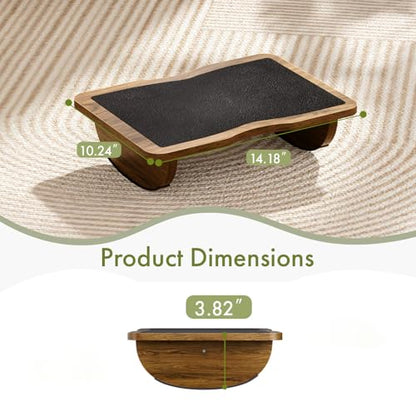 Ergonomic Wooden Foot Rest for Under Desk at Work - size: Single Layer