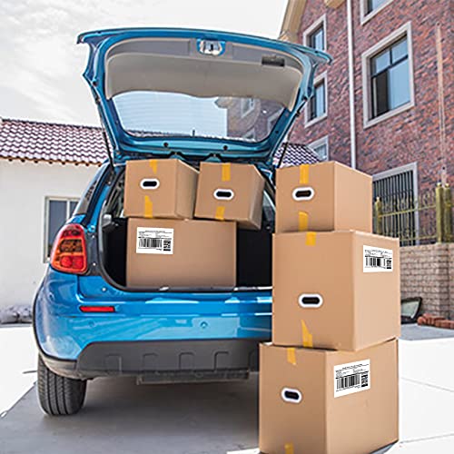 12 Rolls 6000 Pcs 4"x3" 3-Proof Direct Thermal Shipping Labels 1" Core Compatible with Zebra LP2844 ZP450 ZP505 ZD420 GX430T GK420T ZT410 ZD421 and Rollo MUNBYN, 103mmx76mm Thermal Sticker - color: 4"x3"-6000 Labels