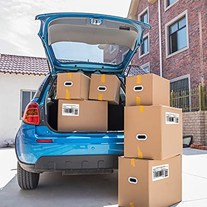 12 Rolls 6000 Pcs 4"x3" 3-Proof Direct Thermal Shipping Labels 1" Core Compatible with Zebra LP2844 ZP450 ZP505 ZD420 GX430T GK420T ZT410 ZD421 and Rollo MUNBYN, 103mmx76mm Thermal Sticker - color: 4"x3"-6000 Labels
