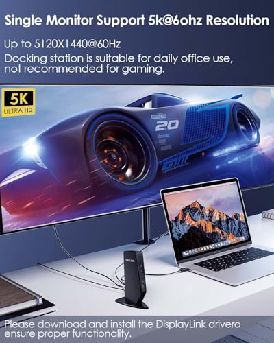 WAVLINK USB 3.0 and USB-C Universal Laptop Docking Station with 65W, Dual Monitor Docking Station for Windows or Mac, 4K HDMI (2 HDMI,2 Display Ports,3 USB-A, 2 USB-C, Ethernet, Audio&Mic) - style: 2 DP+2 HDMI+65WPD