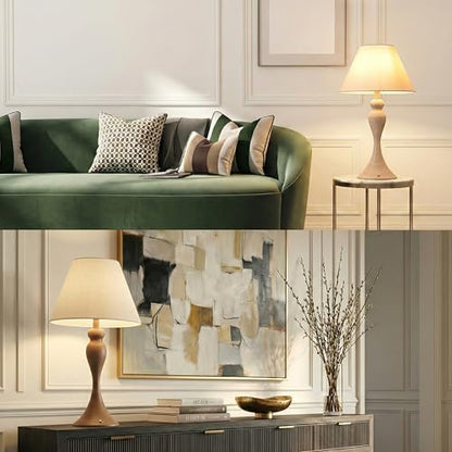 O'Bright Ember Rechargeable Table Lamp (Whitewashed) - color: Whitewashed