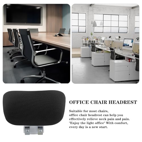 Office Chair Headrest Attachment Head Support Cushion Chair Mesh Head Rest Black Mesh Frame Adjustable Height Angle for Ergonomic Office Chair - color: Color 2