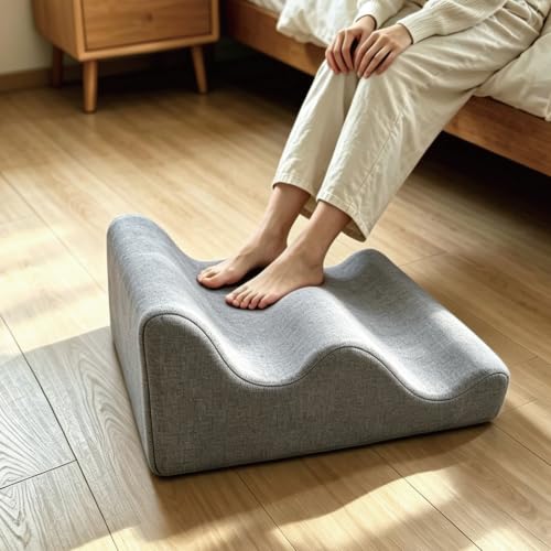 Work Foot Rest Under Desk,Comfort Foot Rest for Couch (Light Gray, 002) | Foot Rest For Under Desk at Work,At Soft Ergonomic Footrest,Support Foot Pillow,Heel Chair,Leg Elevation Pillow ﻿ - color: Light Gray, size: 002