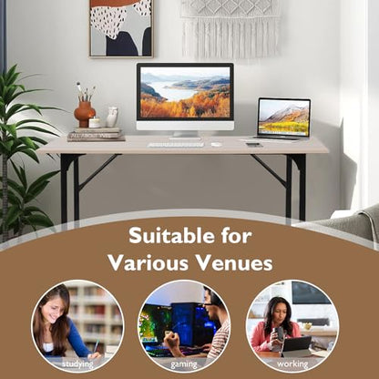 BestOffice Computer Desk,Home Office Desk, Modern Simple Style for Home Office Study Writing (Nature, 32 Inch) - color: Nature, size: 32 Inch