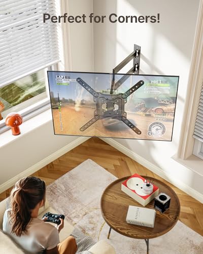 monTEK 29 Inch Long Arm TV Wall Mount for 23-65 Inch TVs | Long Extension TV Mount, Swivel&Tilt&Leveling, Full Motion Wall Mount TV Bracket, Max VESA 400 x 400mm, Up to 77 lbs - size: 23"-65" TV / 29" Long Arm