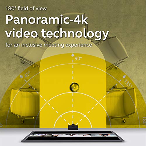 Jabra Panacast 4k Camera - Intelligent 180° Panoramic 4K Huddle Room Video Camera (Renewed)