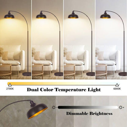 Arc Floor Lamps Bronze, Standing Lamps for Living Room Reading Lamps 70” - color: Oil-Rubbed Bronze
