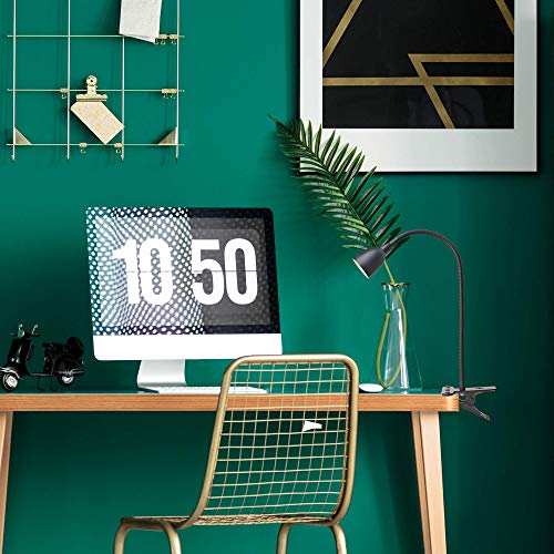 Newhouse Lighting NHCLP-OL-BK Olivia Dimmable and Color Temperature Changing Clamp Light Desk Lamp Black - color: Dimmable Black