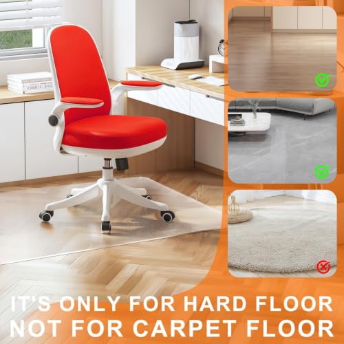 Clear Chair Mat for Hard Floor, 36" x 48" Heavy Duty Desk Mat, Rectangle - size: 36" x 48" (for hard floors)