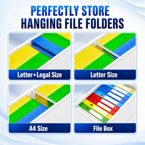 2 Drawer Lateral File Cabinet with Lock, 35.4" W File Cabinet - color: White, size: 35.4"W - 2 Drawer
