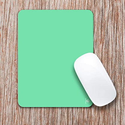 Audimi Small Mouse Pad 6 x 8 Inch, Mini Mouse Pad Thick for Laptop Wireless Mouse Home Office Travel, Portable & Washable (Green) - color: Green