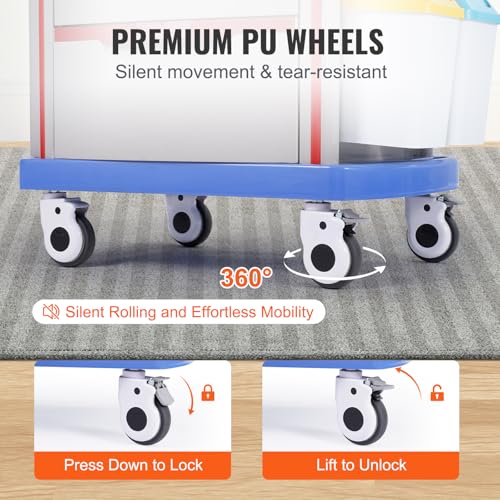 VEVOR Medical Crash Cart, Nursing Emergency Rolling Cart with 5 Drawers & 4 Silent Wheels, Adjust IV Pole, Needle Disposal Holder, Trash Bin, O2 Holder, Mobile Trolley for Hospital, Clinic, Lab, Salon - color: Grey + Blue