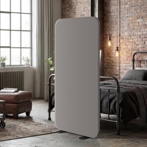 DECOLAB Standing Wall Room Dividers, Portable Partition, 29"x65", Sterling - color: Sterling