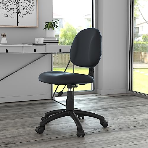 Boss Office Products Posture Task Chair Without Arms in Black, Low-Back (B305)