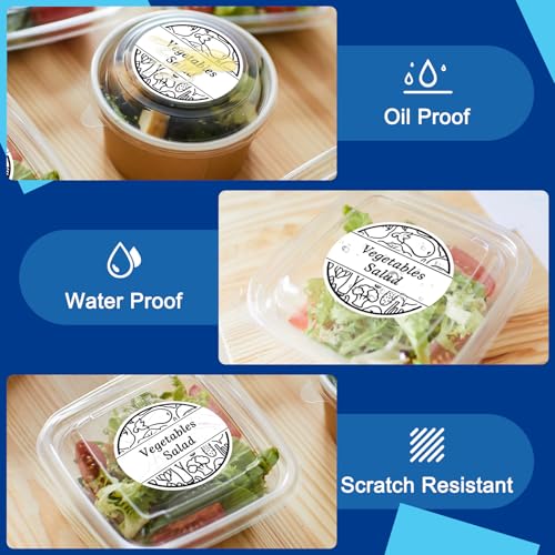 LLIKED 2 Inch Circle Thermal Labels, 7500 Direct Thermal Sticker Labels - size: 10 Rolls