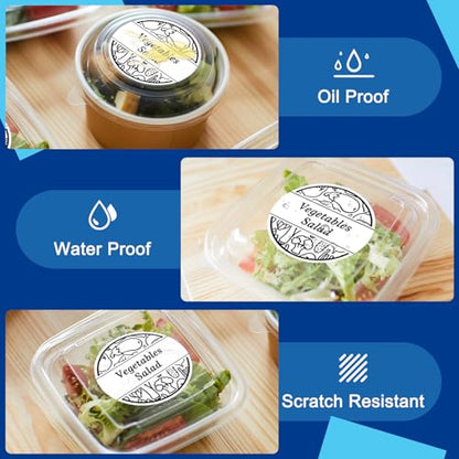 LLIKED 2 Inch Circle Thermal Labels, 7500 Direct Thermal Sticker Labels - size: 10 Rolls