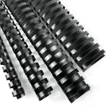HOUYEE 40 Pack Plastic Binding Combs, 19 Rings, Multi-Size, Black - size: Multi Size，40P