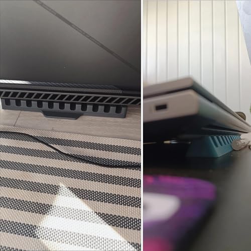 Ergonomic Laptop Cooling Stand Ventilation Holes for Enhances Airflows and Comfortable Viewing Height to Reduce Neck Str
