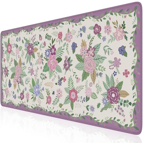 HAOCOO Purple Cloud Desk Pad, 35.4" x 15.7" Desktop Matt for Home Desk - color: D-purple, size: 35.4" x 15.7"