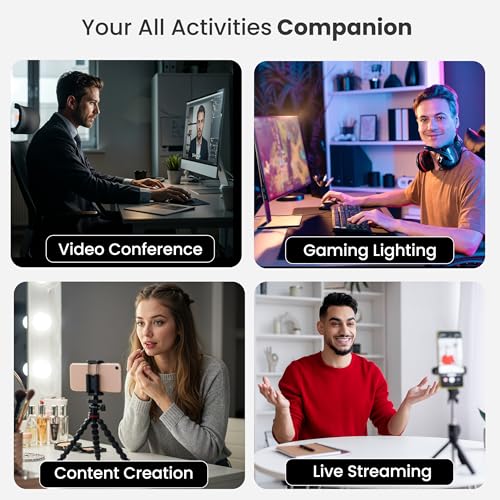Monitor Light Bar for Computer & Laptop – Remote&Touch Control, Streaming Video Light, Adjustable Key Light for Desk & Zoom Meetings, Screen Lamp with Remote Control, USB Powered Computer Light