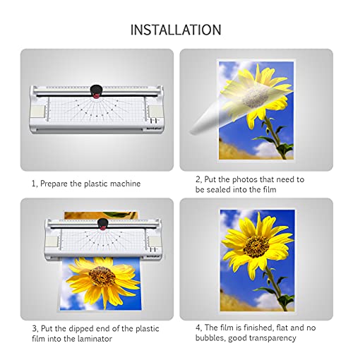 Lamtetur Thermal Laminating Pouches 9X 11.5Inches Letter Size 3Mil 200Pcs | Hold 8.5 x 11,Hot Laminate Films,Clear Laminator Papers,Lamination Sheets for certificates, signs,artwork, bank card, ID card - style: 3MIL-200sheets