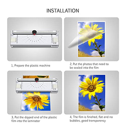 Lamtetur Thermal Laminating Pouches 9X 11.5Inches Letter Size 3Mil 200Pcs | Hold 8.5 x 11,Hot Laminate Films,Clear Laminator Papers,Lamination Sheets for certificates, signs,artwork, bank card, ID card - style: 3MIL-200sheets
