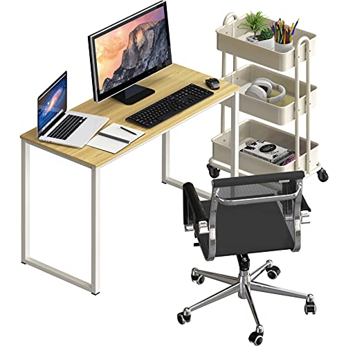 SHW Mission 32-Inch Home Office Computer Desk, Oak - color: Oak, size: 32-Inch