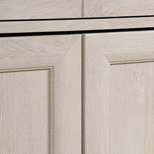 Sauder Edge Water Accent Storage Cabinet with Doors, Utility Cabinet, in Chalked Chestnut finish - color: Chalked Chestnut