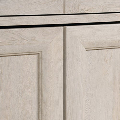 Sauder Edge Water Accent Storage Cabinet with Doors, Utility Cabinet, in Chalked Chestnut finish - color: Chalked Chestnut