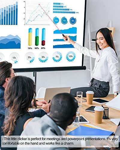 PowerPoint Clicker Presentation Remote Pointer: 2-in-1 USB Type C Wireless Presenter Clicker - Universal Power Point PPT Slide Advancer for Mac MacBook Laptop PC Computer Keynote - 2 Pack - style: USB+Type C-2 Pack