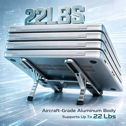 Foldable Laptop Stand, Portable Laptop Stand, Only 186g/0.4lb Laptop Riser